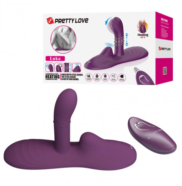 Pretty Love - Nodding Heating Bead Thrusting Vibrator (Wireless Remote - Chargeable) Pretty Love - Nodding Heating Bead Thrusting Vibrator (Wireless Remote - Chargeable)